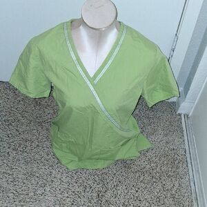 Women's Green Scrub Top